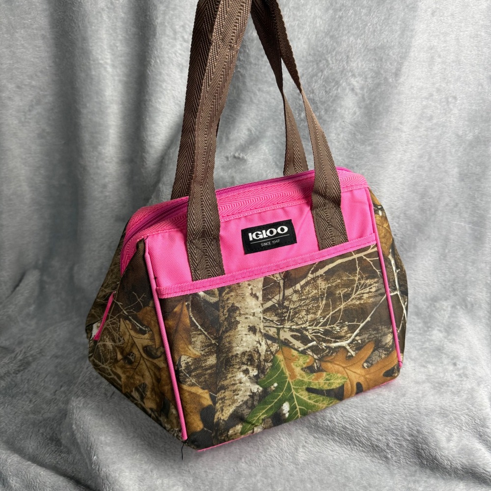 Igloo Realtree Camo Pink Insulated Lunch Bag Tote 00164816